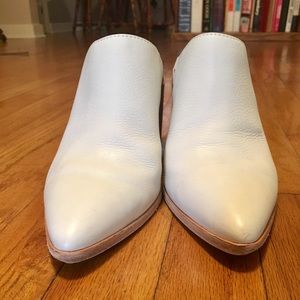 Frye mules size 9 off white